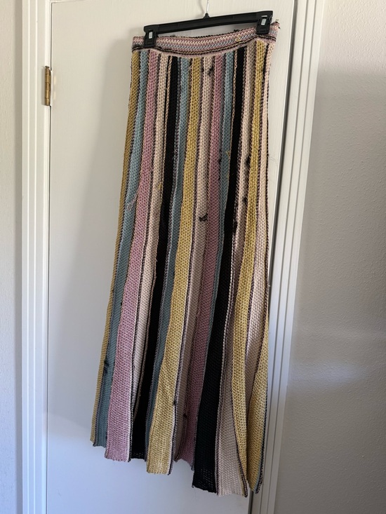 Missoni Dresses & Skirts - Missoni Striped Knit Maxi Skirt in Pink, Yellow, Black & Cream